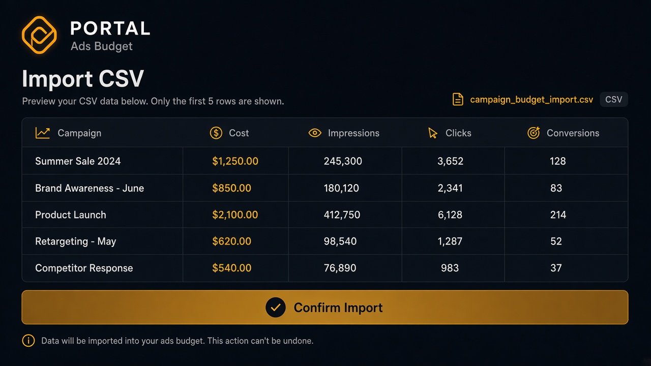 CSV import