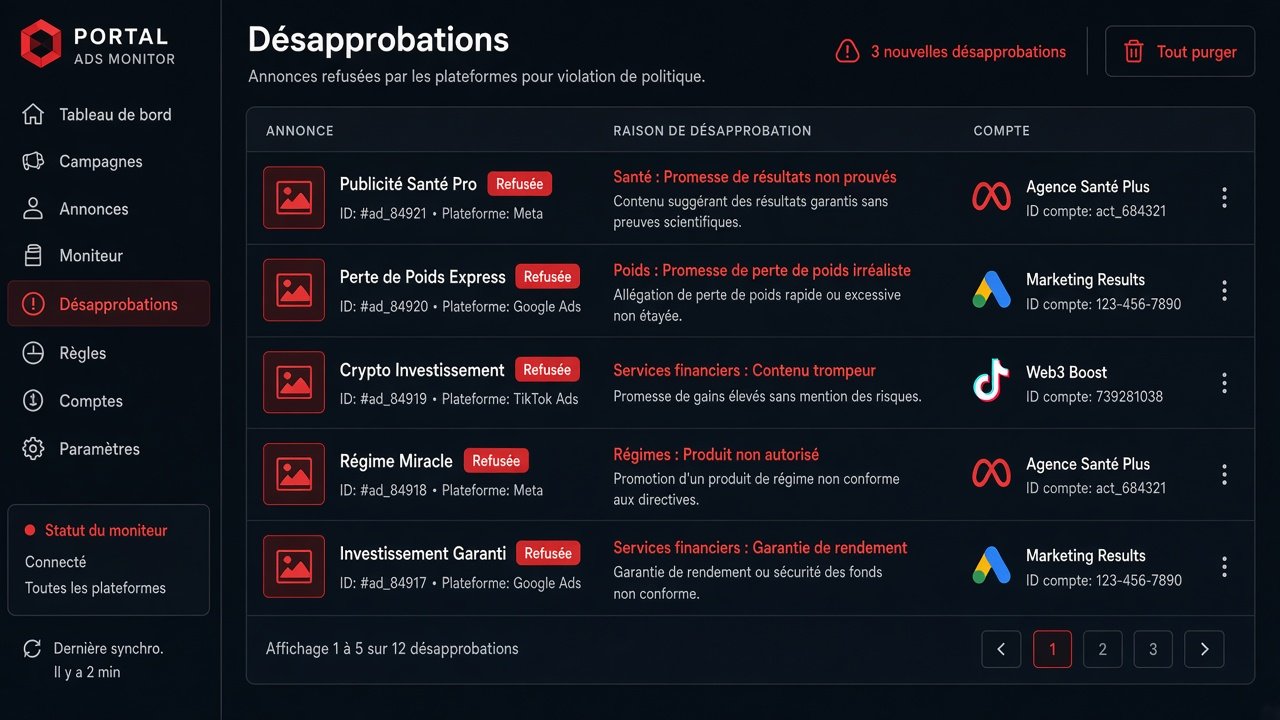 Disapprovals